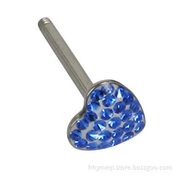 Stainless Steel Crystal Inlay Earrings, Made of 316 Stainless Steel